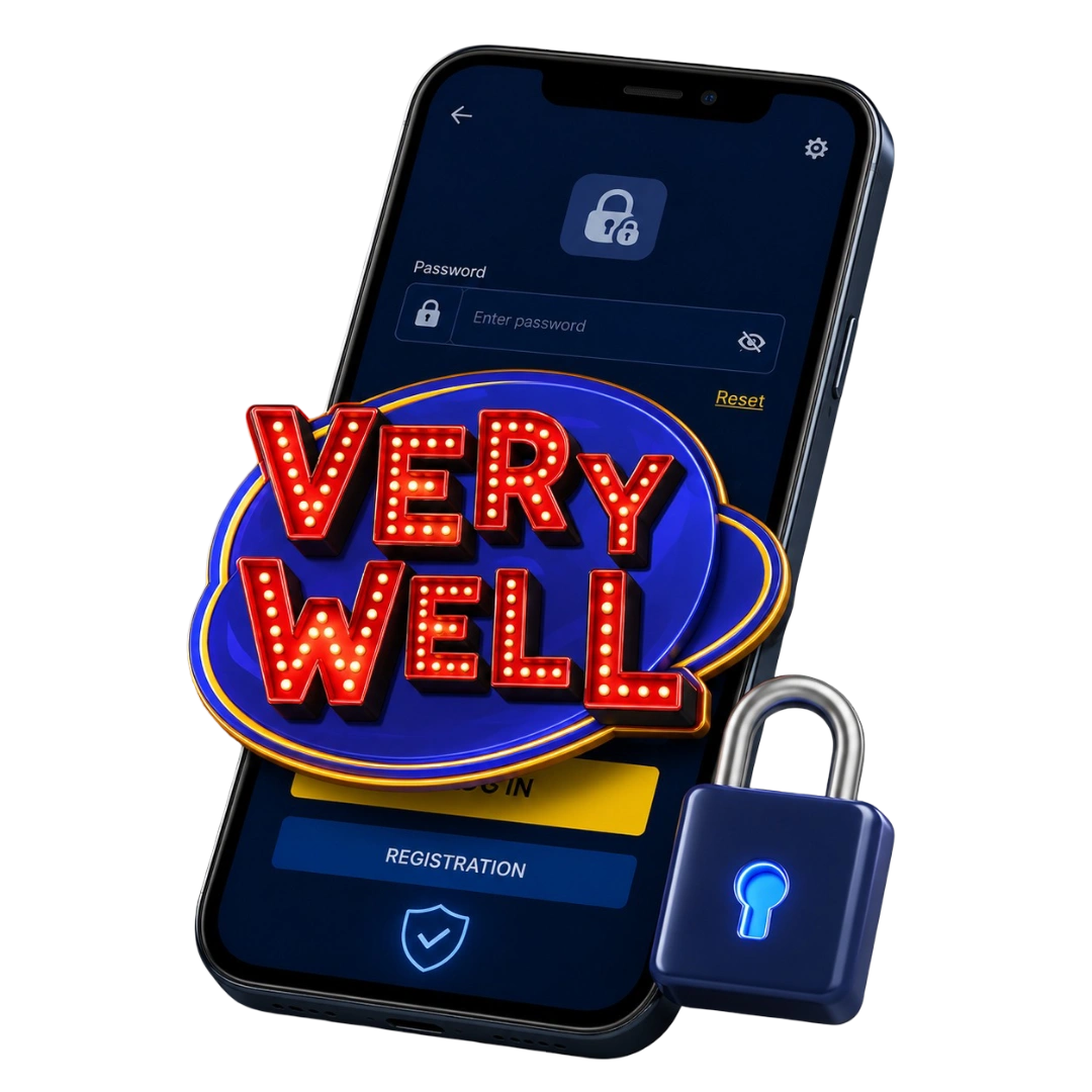 Very Well Casino VeryWell Login and New Account Registration Hero